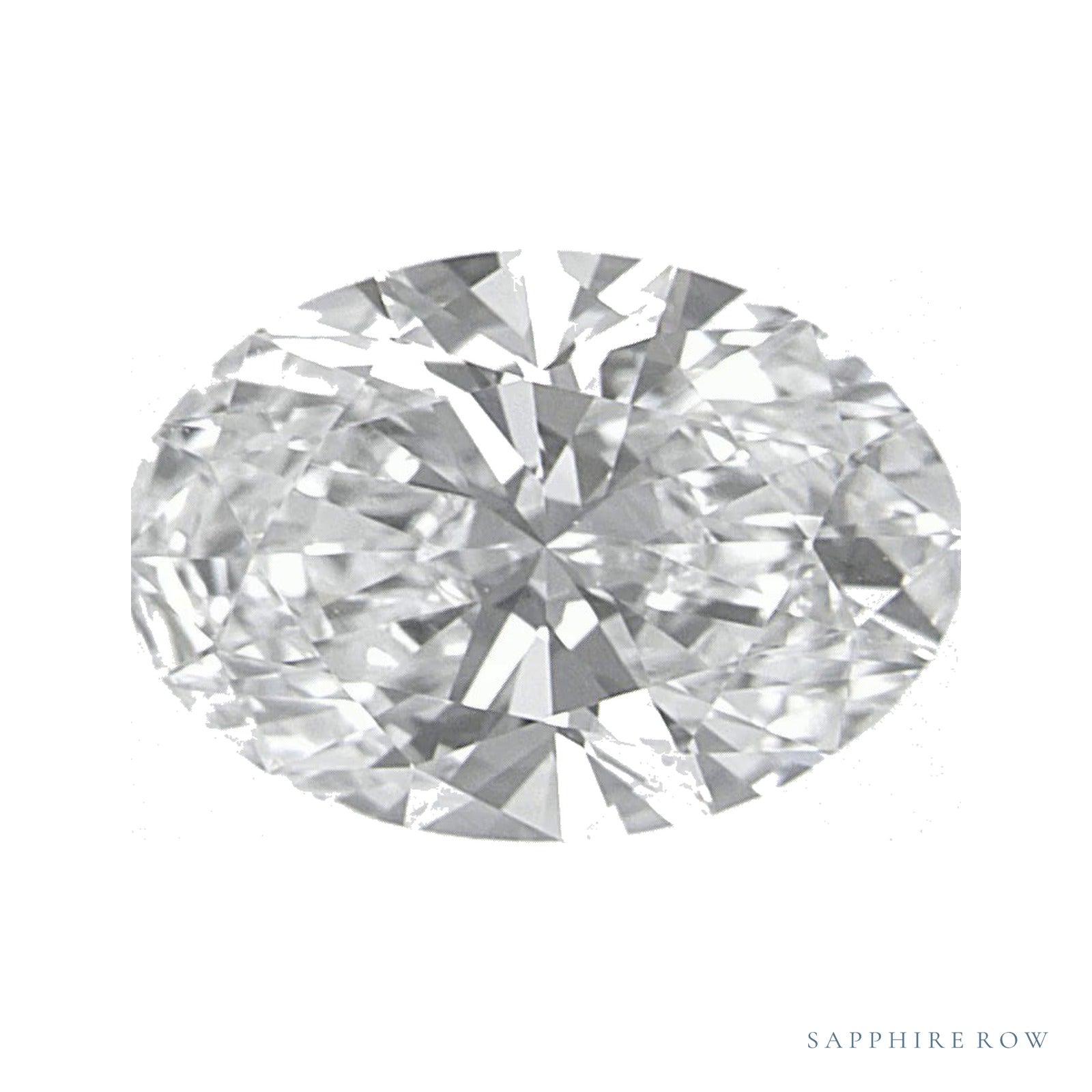 1.35 ct lab-grown diamond, oval cut | Sapphire Row · cut4