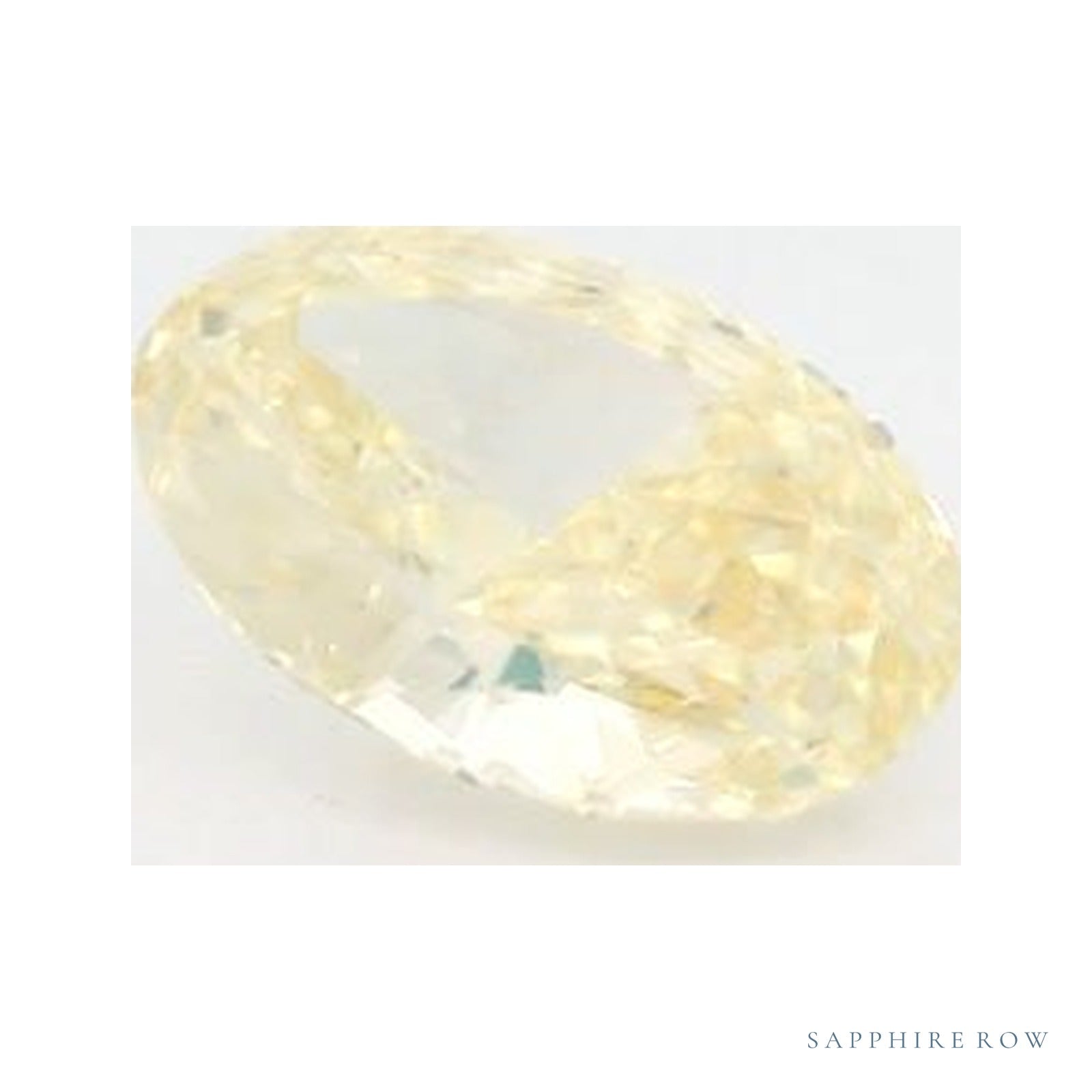 1.34 ct lab-grown fancy intense yellow diamond, oval cut | Sapphire Row · cut4