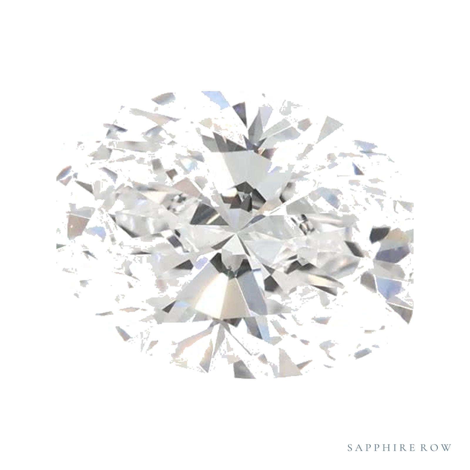 1.34 ct lab-grown diamond, oval cut | Sapphire Row · cut4