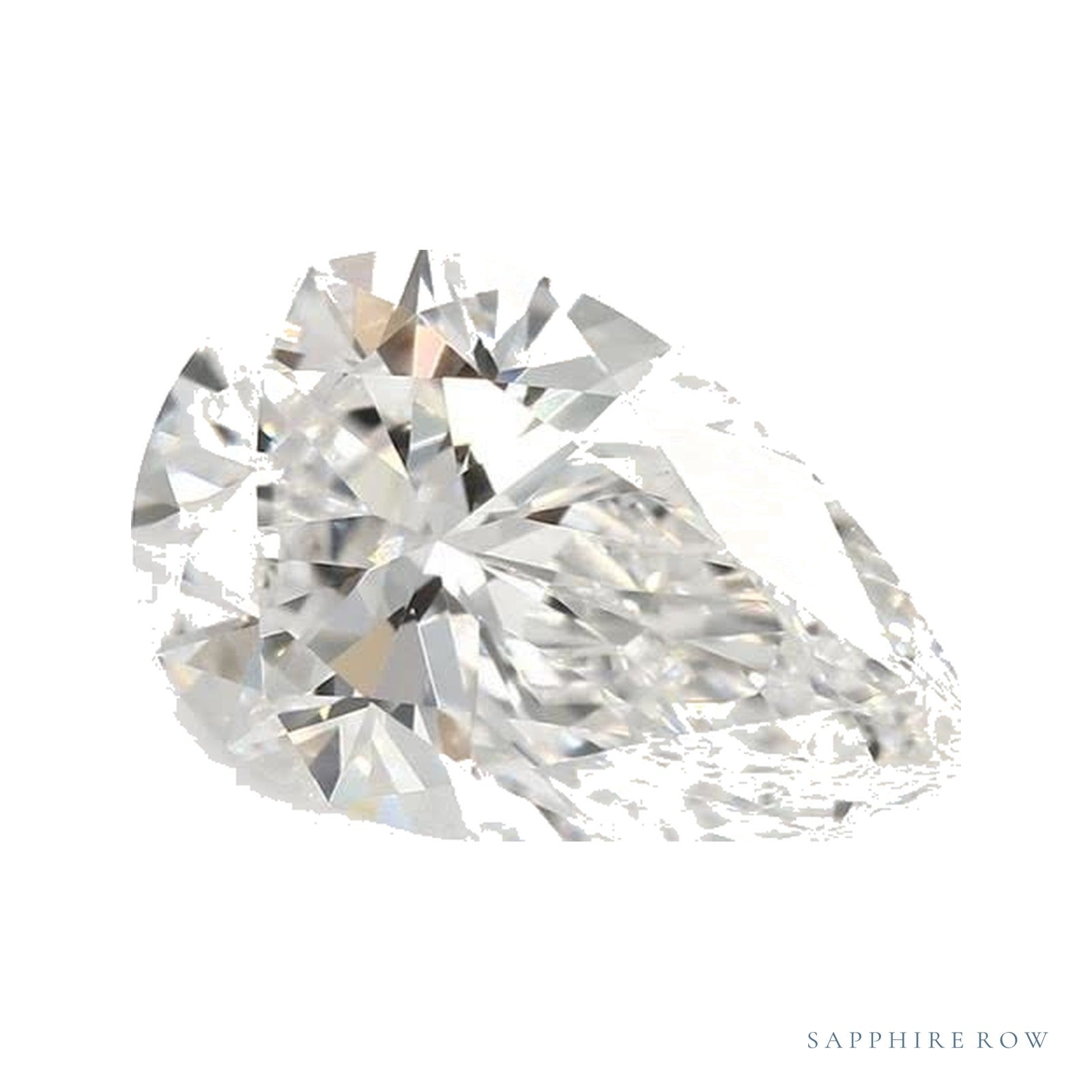 1.34 ct lab-grown diamond, pear cut | Sapphire Row · cut4