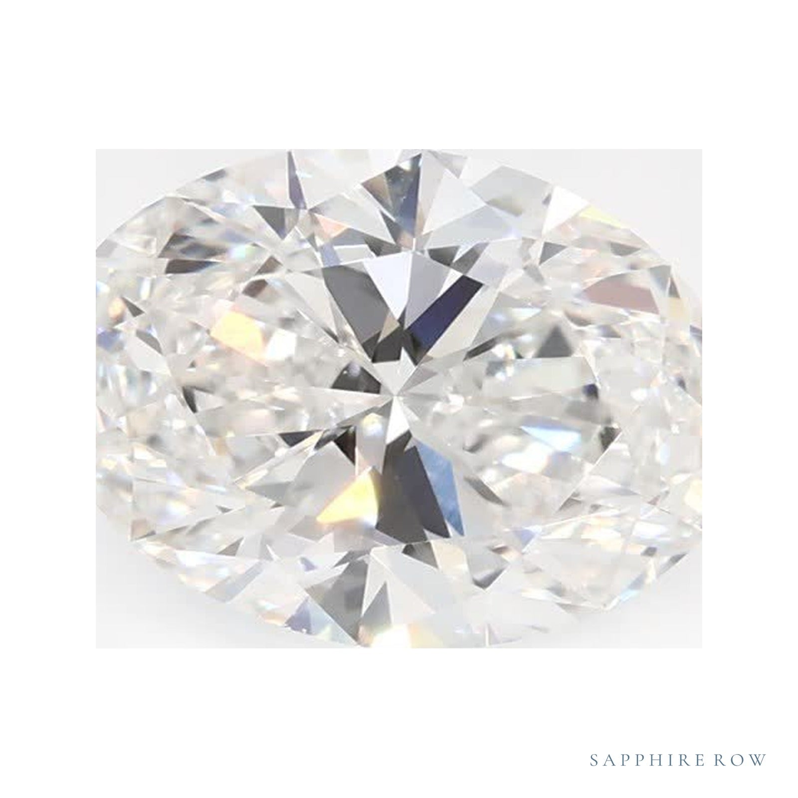 1.34 ct lab-grown diamond, oval cut | Sapphire Row · cut4