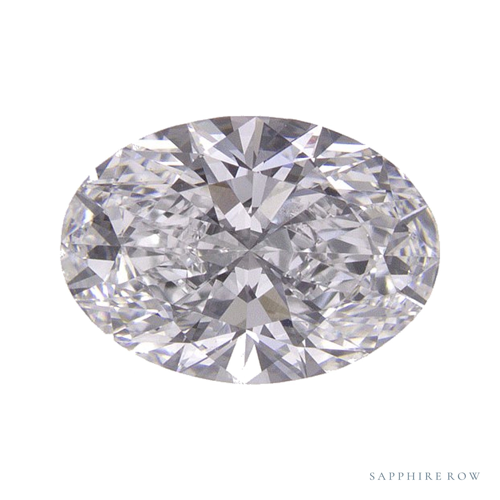 1.34 ct lab-grown diamond, oval cut | Sapphire Row · cut4