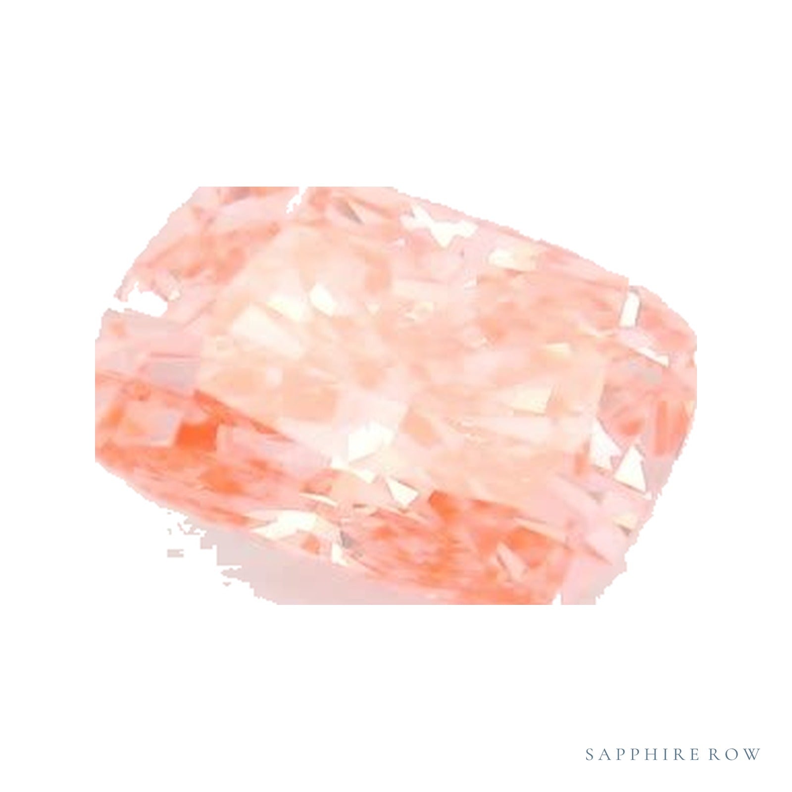 1.33 ct lab-grown fancy vivid pink diamond, elongated cushion cut | Sapphire Row · cut4