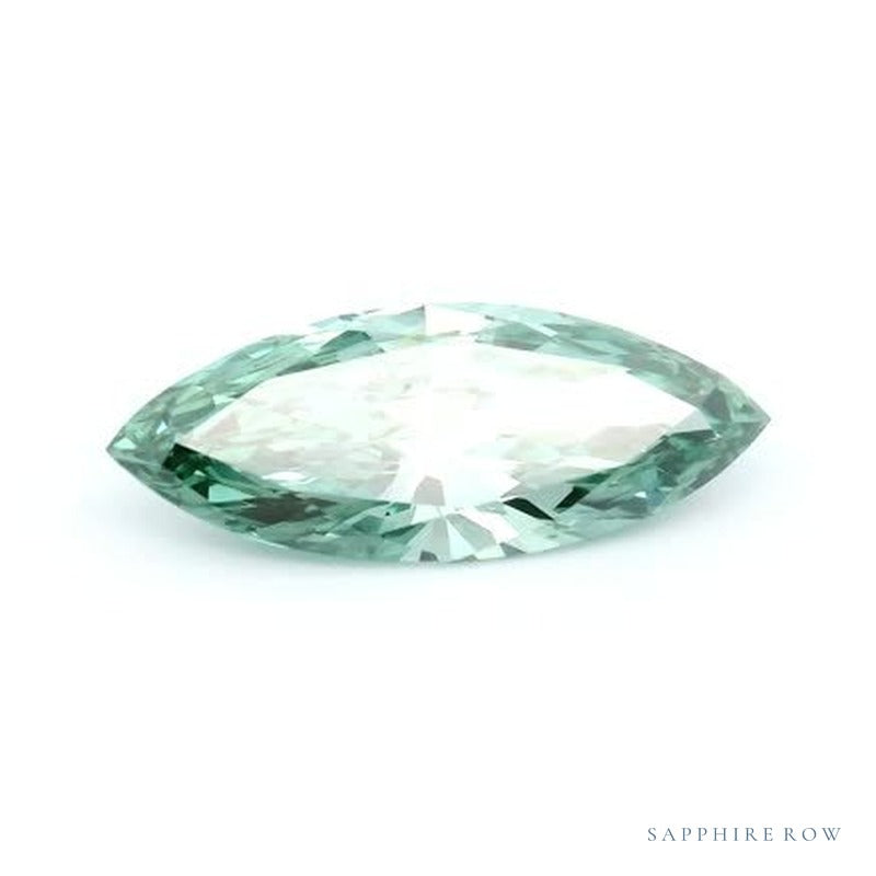 1.33 ct lab-grown fancy vivid green diamond, marquise cut | Sapphire Row · cut7