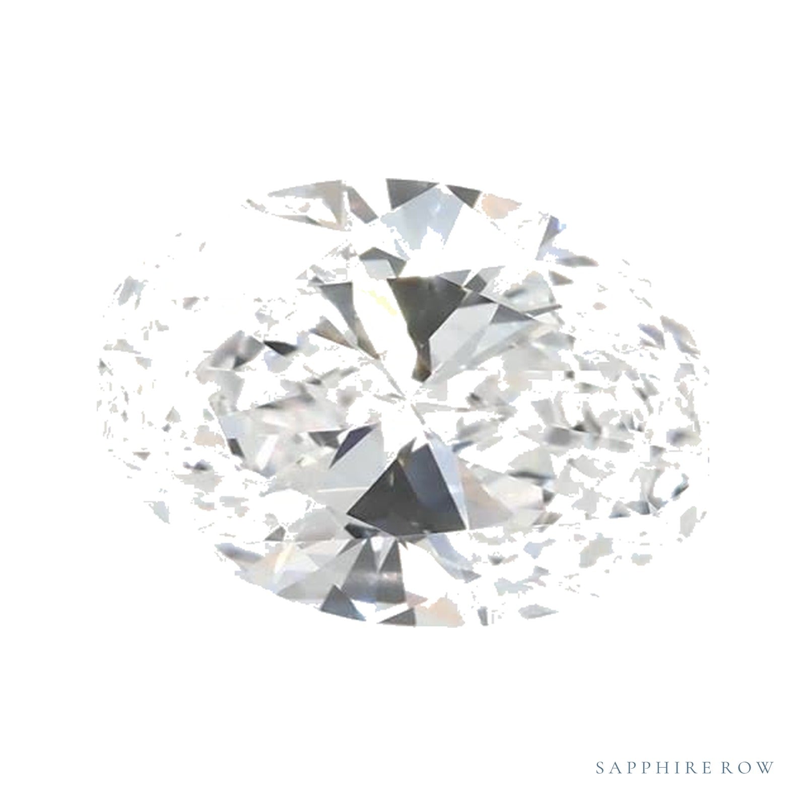 1.33 ct lab-grown diamond, oval cut | Sapphire Row · cut4