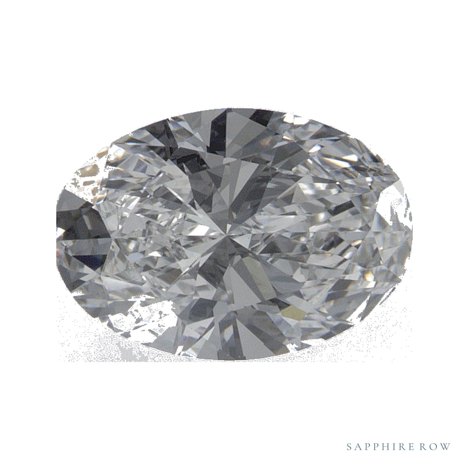1.33 ct lab-grown diamond, oval cut | Sapphire Row · cut4