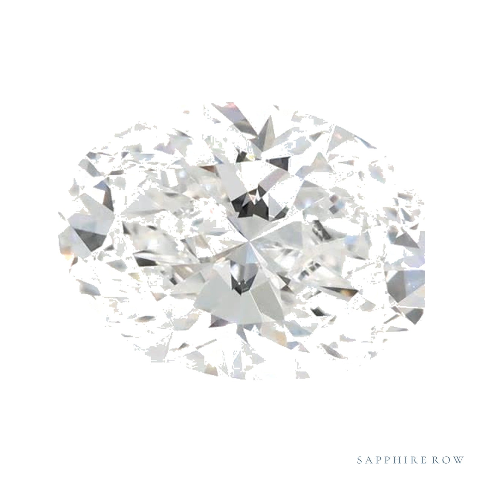 1.33 ct lab-grown diamond, oval cut | Sapphire Row · cut4