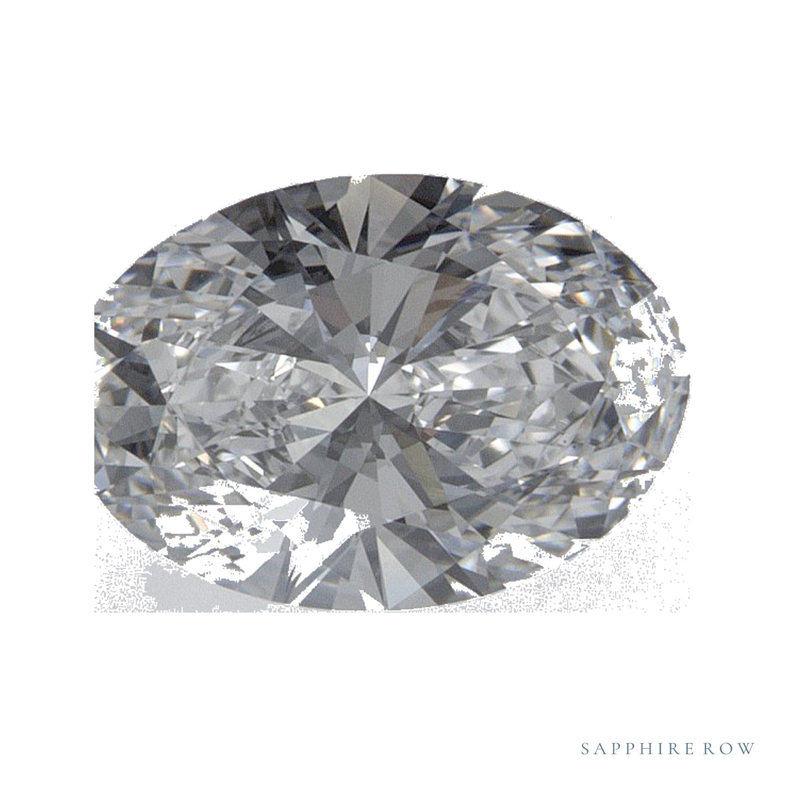 1.32 ct lab-grown diamond, oval cut | Sapphire Row · cut4