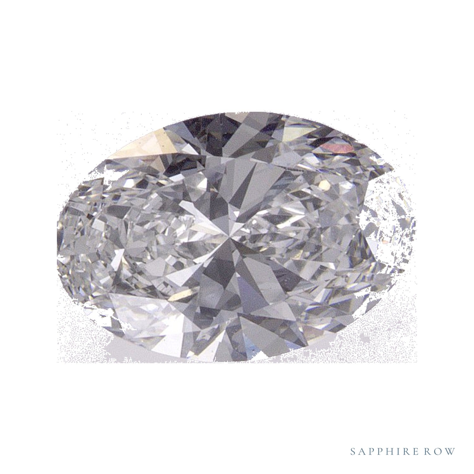 1.32 ct lab-grown diamond, oval cut | Sapphire Row · cut4