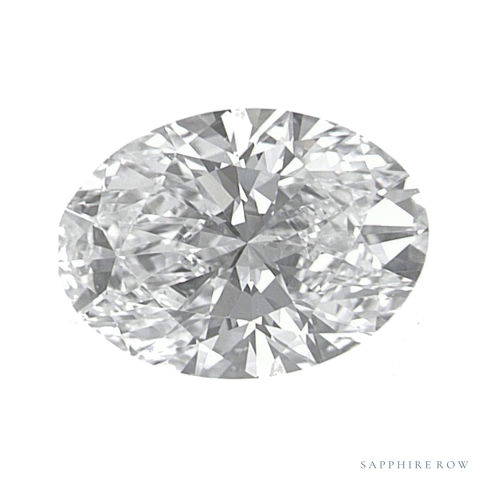 1.32 ct lab-grown diamond, oval cut | Sapphire Row · cut4