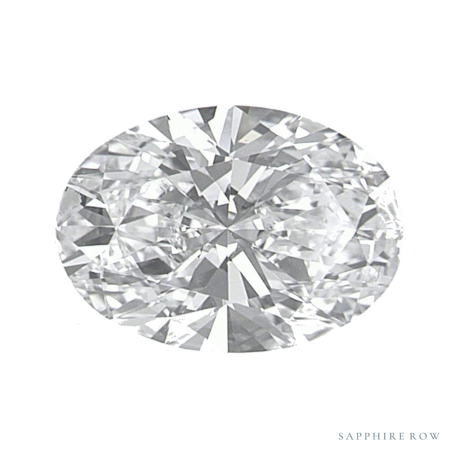 1.32 ct lab-grown diamond, oval cut | Sapphire Row · cut4
