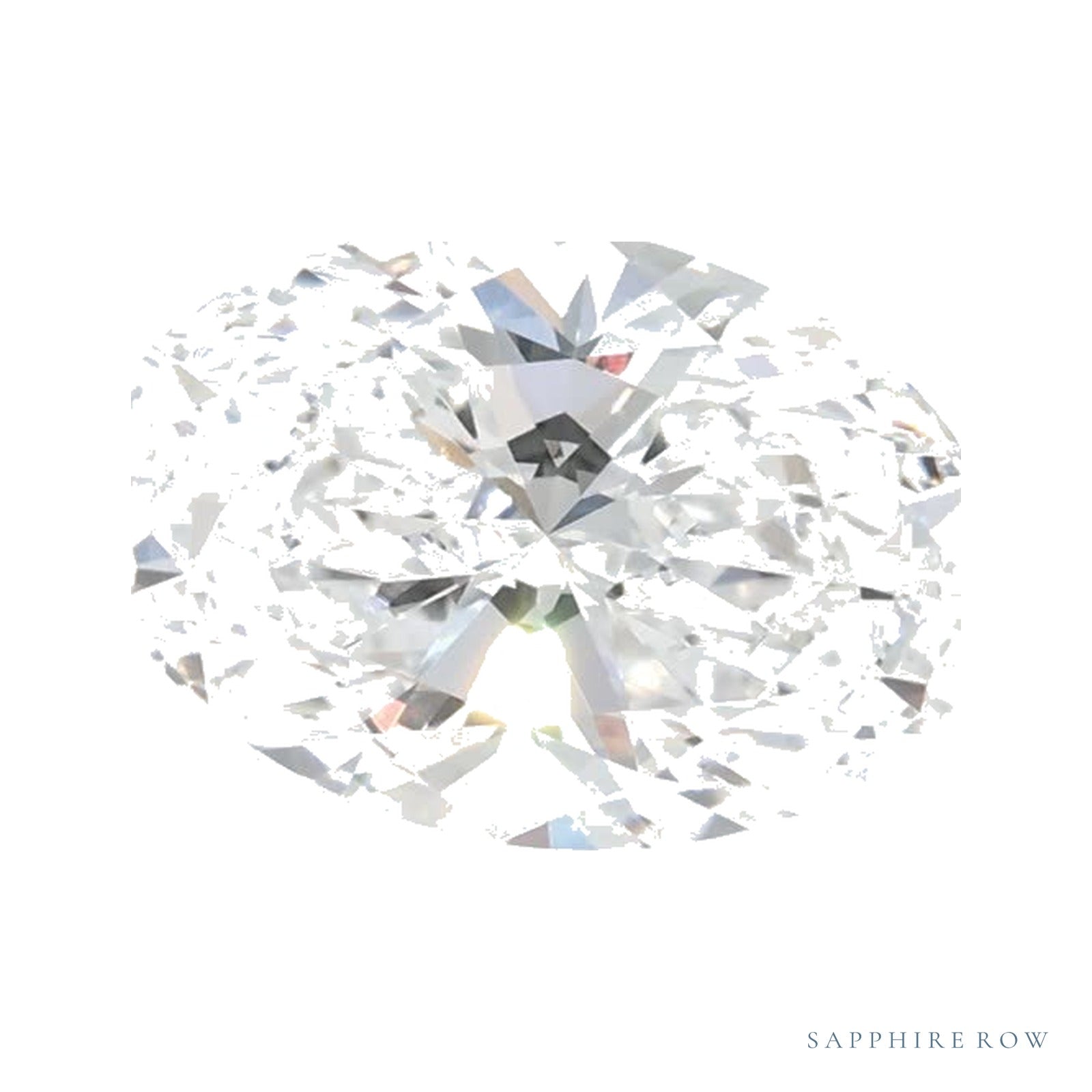 1.31 ct lab-grown diamond, oval cut | Sapphire Row · cut4
