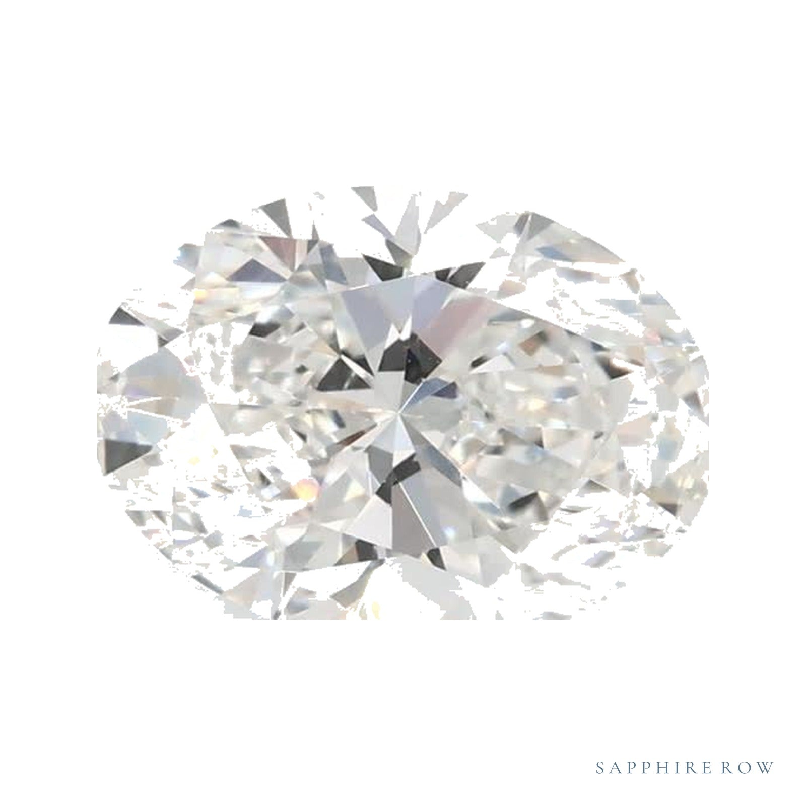 1.31 ct lab-grown diamond, oval cut | Sapphire Row · cut4
