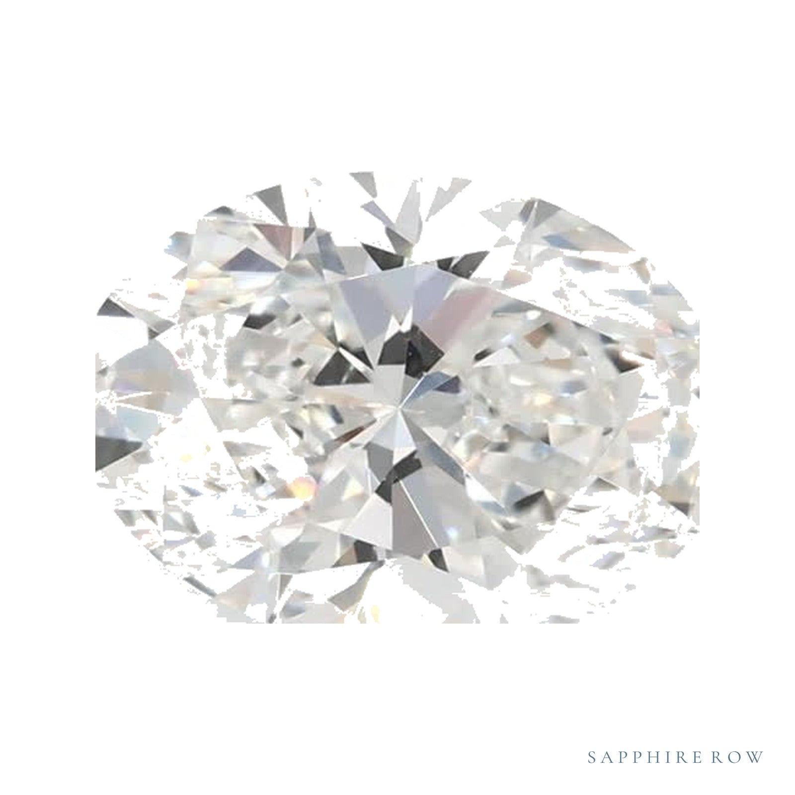 1.31 ct lab-grown diamond, oval cut | Sapphire Row · cut4
