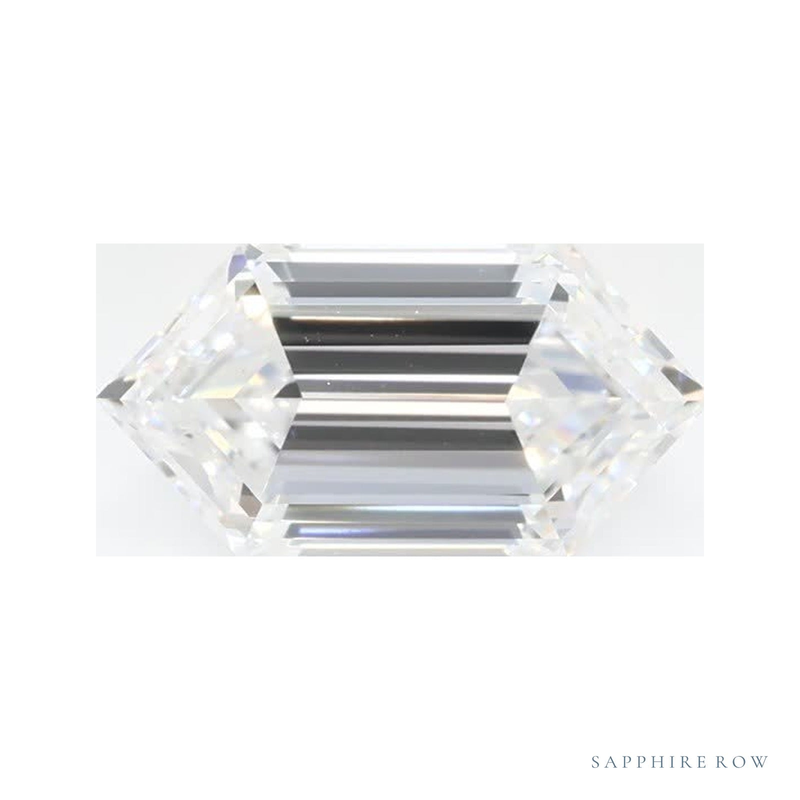 1.31 ct lab-grown diamond, elongated hexagon cut | Sapphire Row · cut4