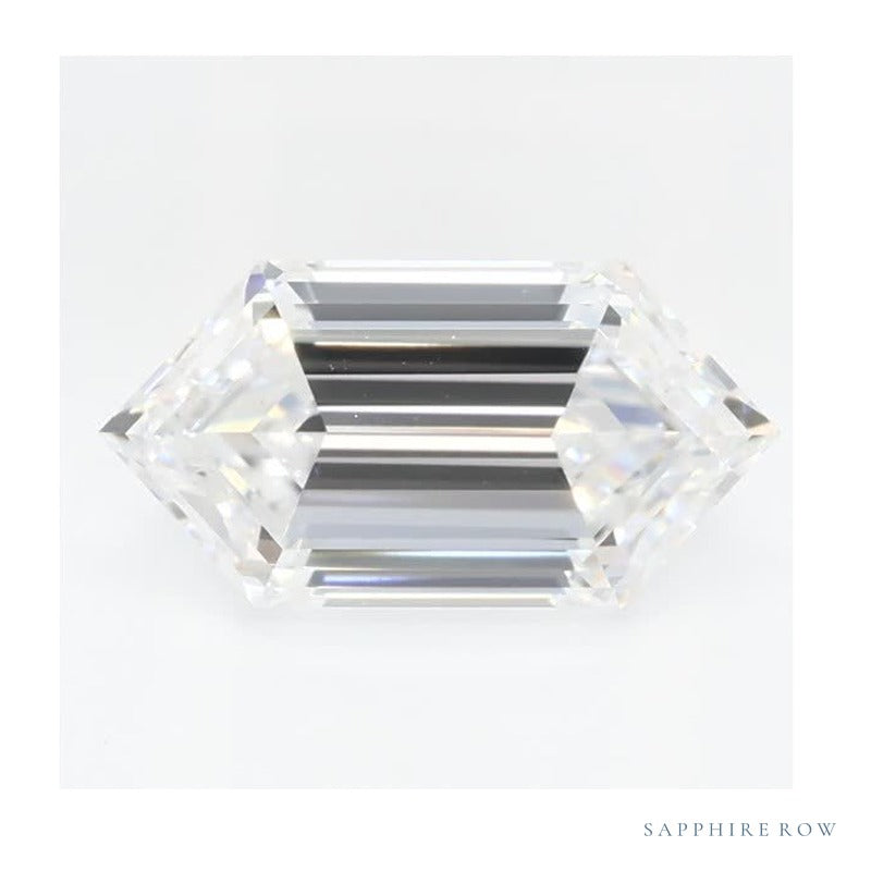 1.31 ct lab-grown diamond, elongated hexagon cut | Sapphire Row · cut7