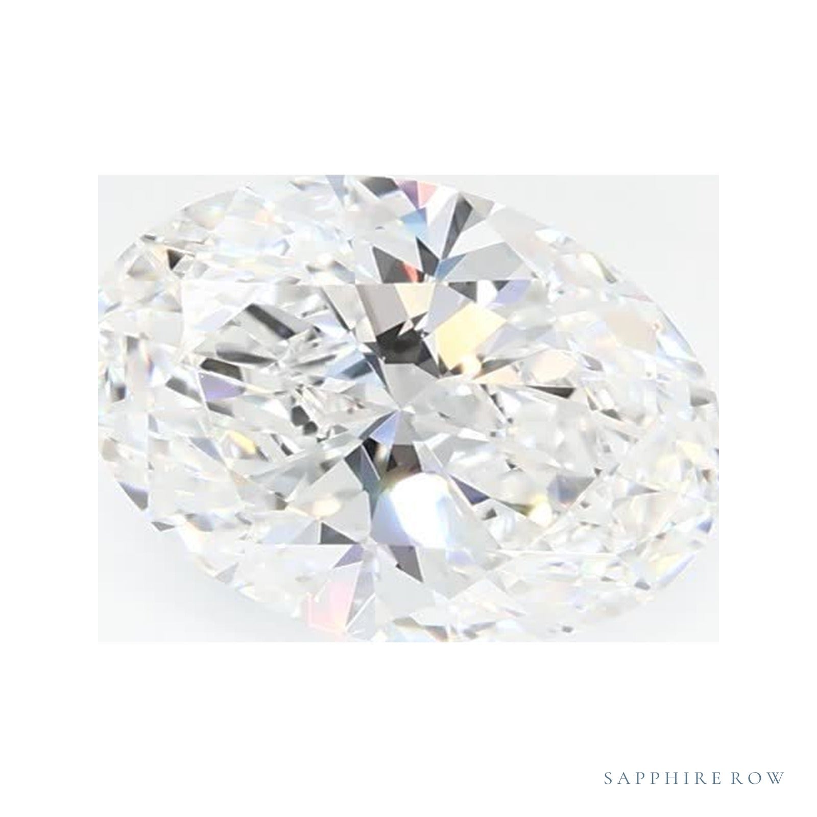 1.31 ct lab-grown diamond, oval cut | Sapphire Row · cut4