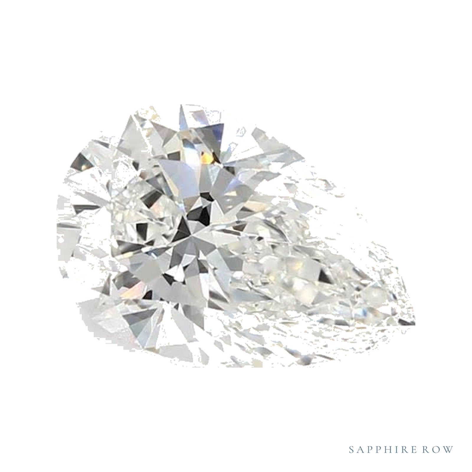 1.30 ct lab-grown diamond, pear cut | Sapphire Row · cut4