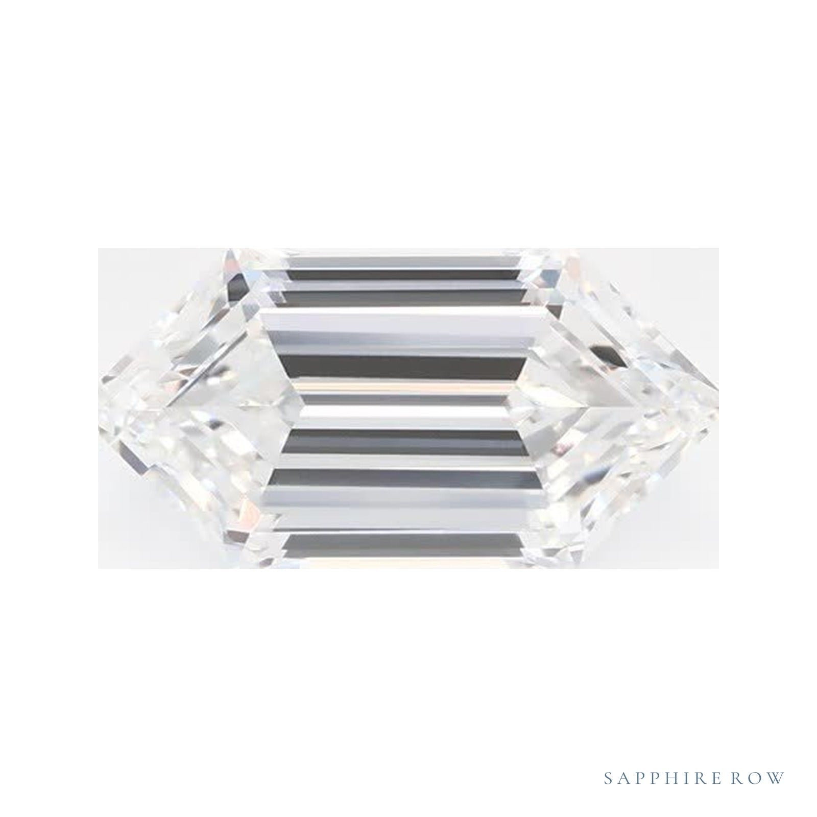 1.30 ct lab-grown diamond, elongated hexagon cut | Sapphire Row · cut4