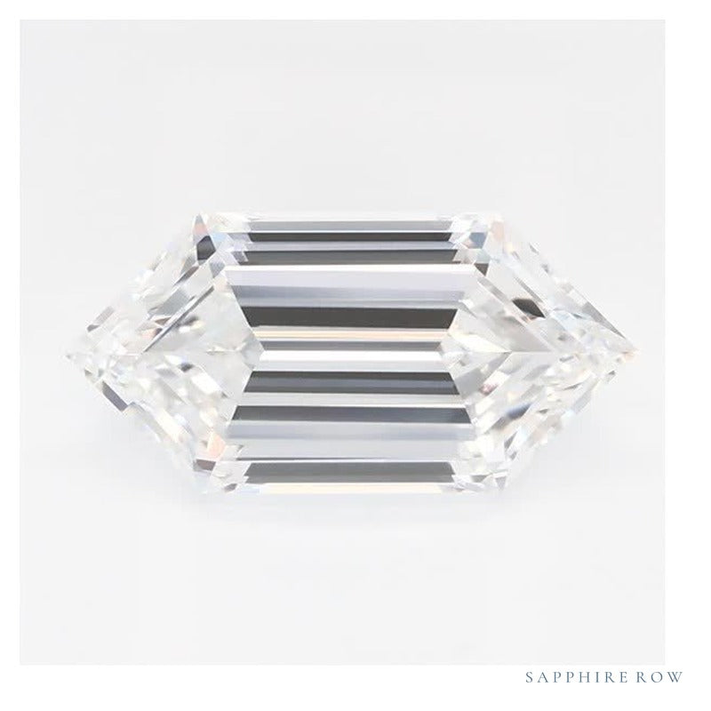 1.30 ct lab-grown diamond, elongated hexagon cut | Sapphire Row · cut7