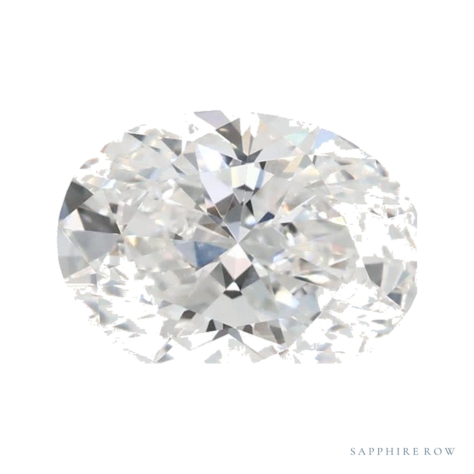 1.30 ct lab-grown diamond, oval cut | Sapphire Row · cut4
