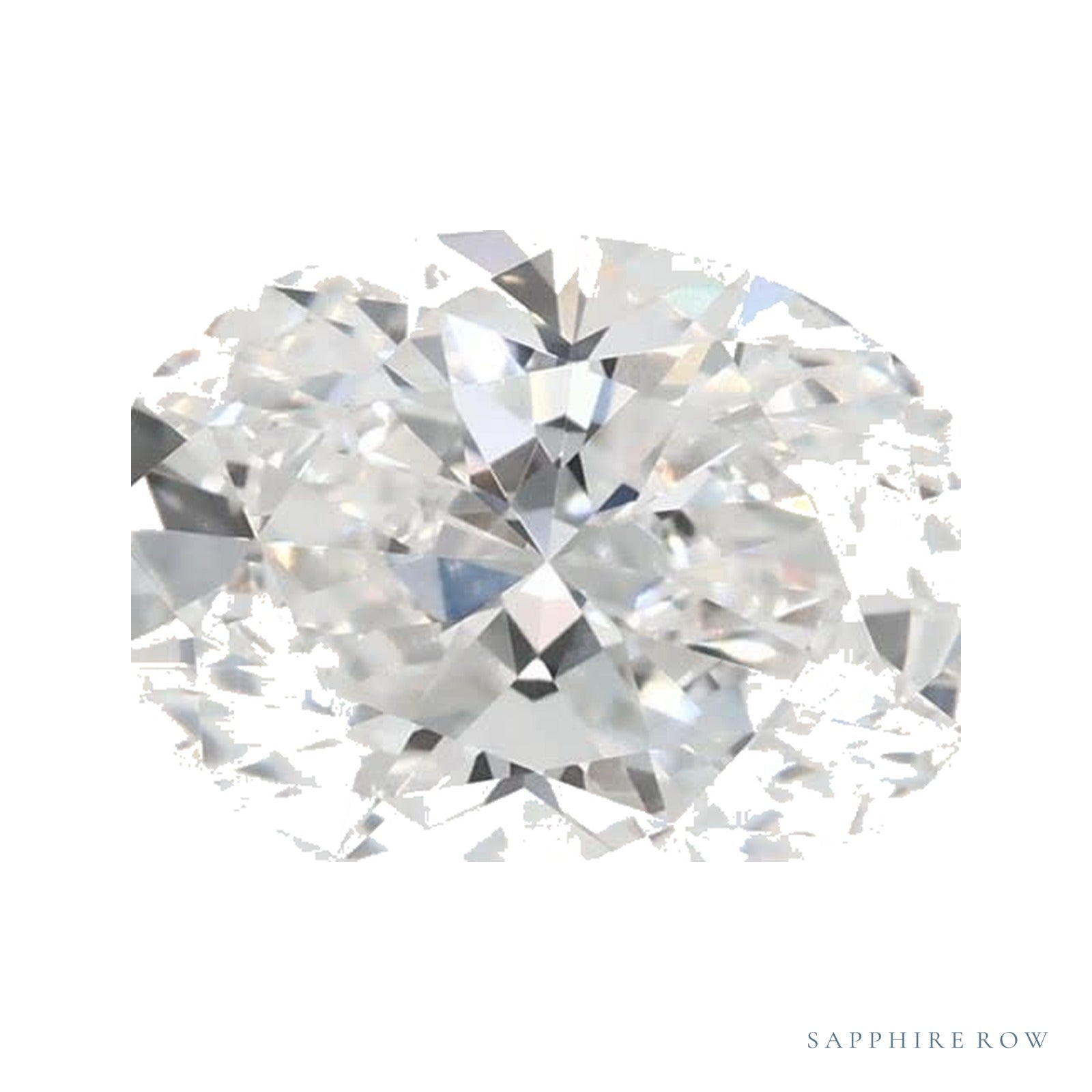 1.30 ct lab-grown diamond, oval cut | Sapphire Row · cut4