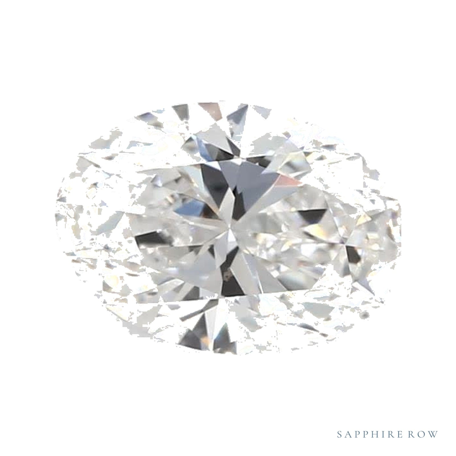 1.30 ct lab-grown diamond, oval cut | Sapphire Row · cut4
