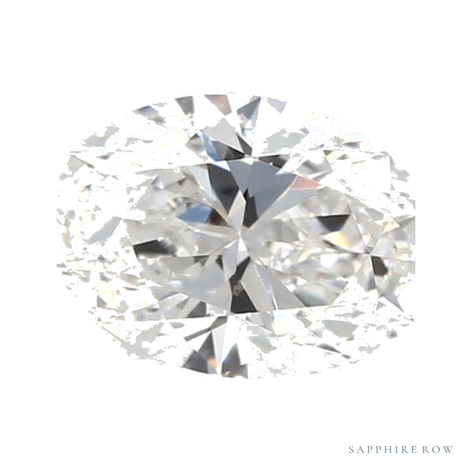 1.30 ct lab-grown diamond, oval cut | Sapphire Row · cut4