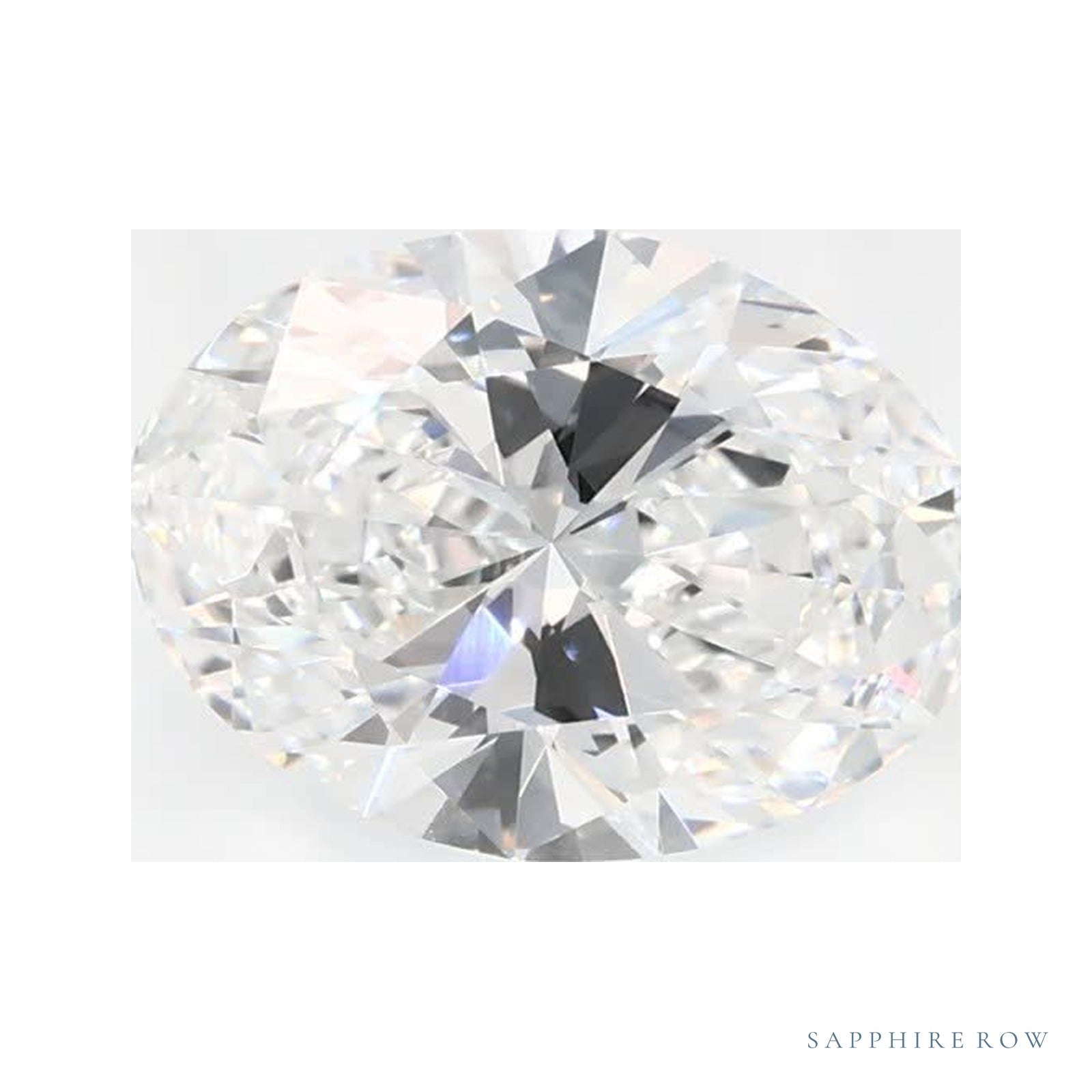 1.30 ct lab-grown diamond, oval cut | Sapphire Row · cut4