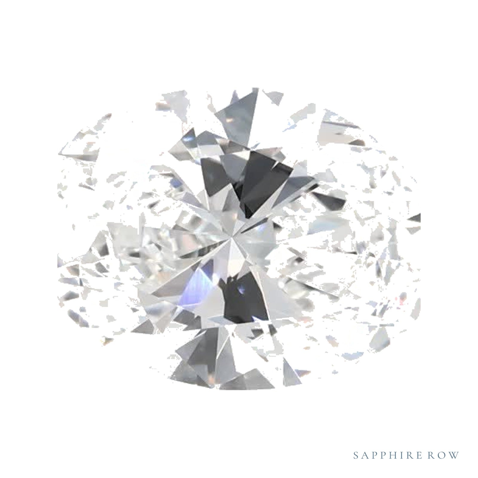 1.30 ct lab-grown diamond, oval cut | Sapphire Row · cut4