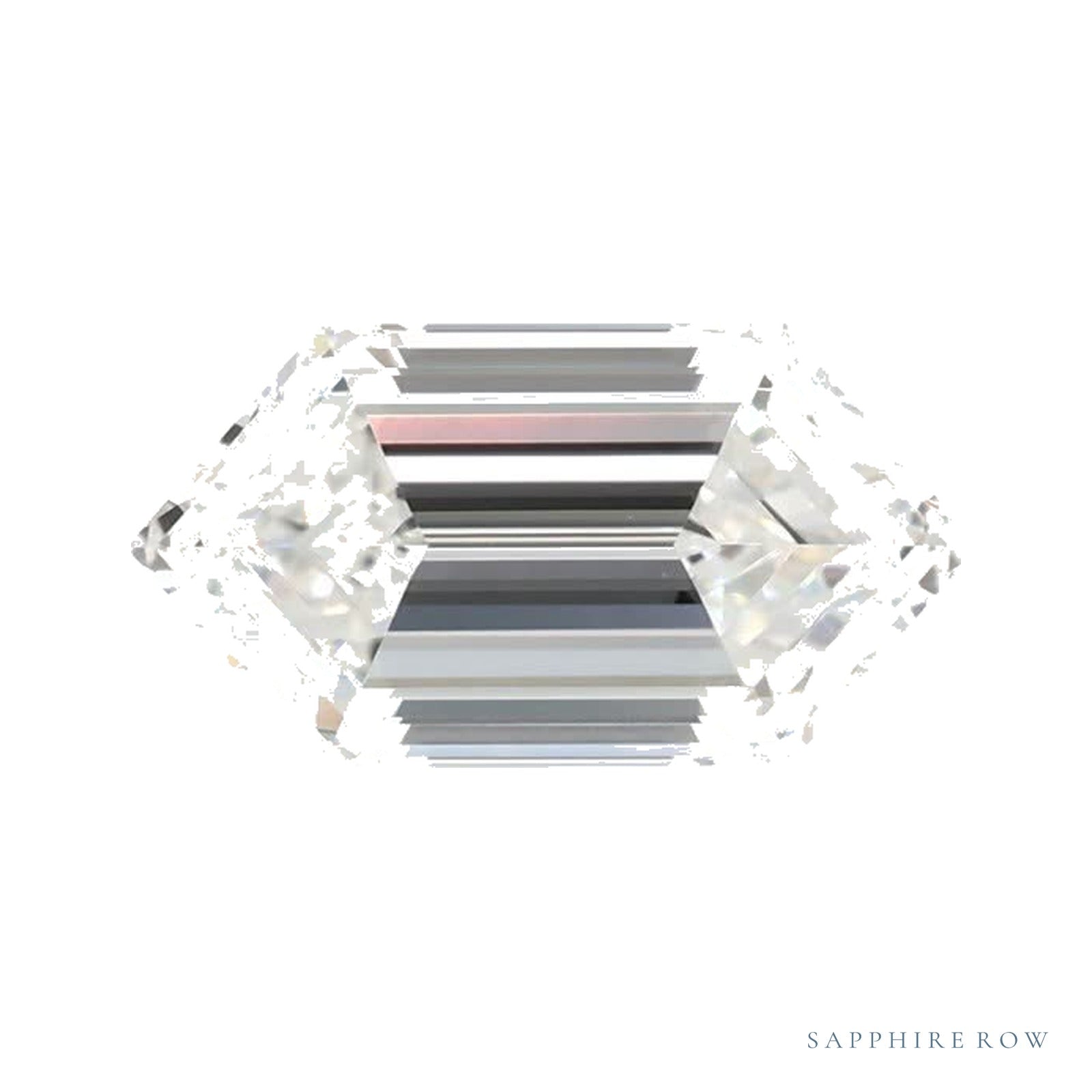 1.29 ct lab-grown diamond, elongated hexagon cut | Sapphire Row · cut4