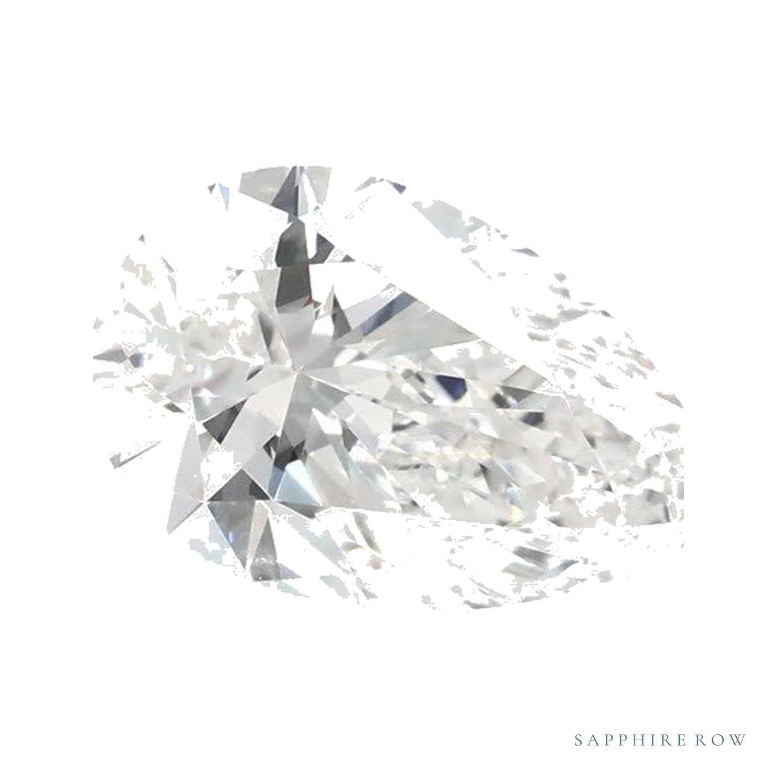 1.29 ct lab-grown diamond, pear cut | Sapphire Row · cut4
