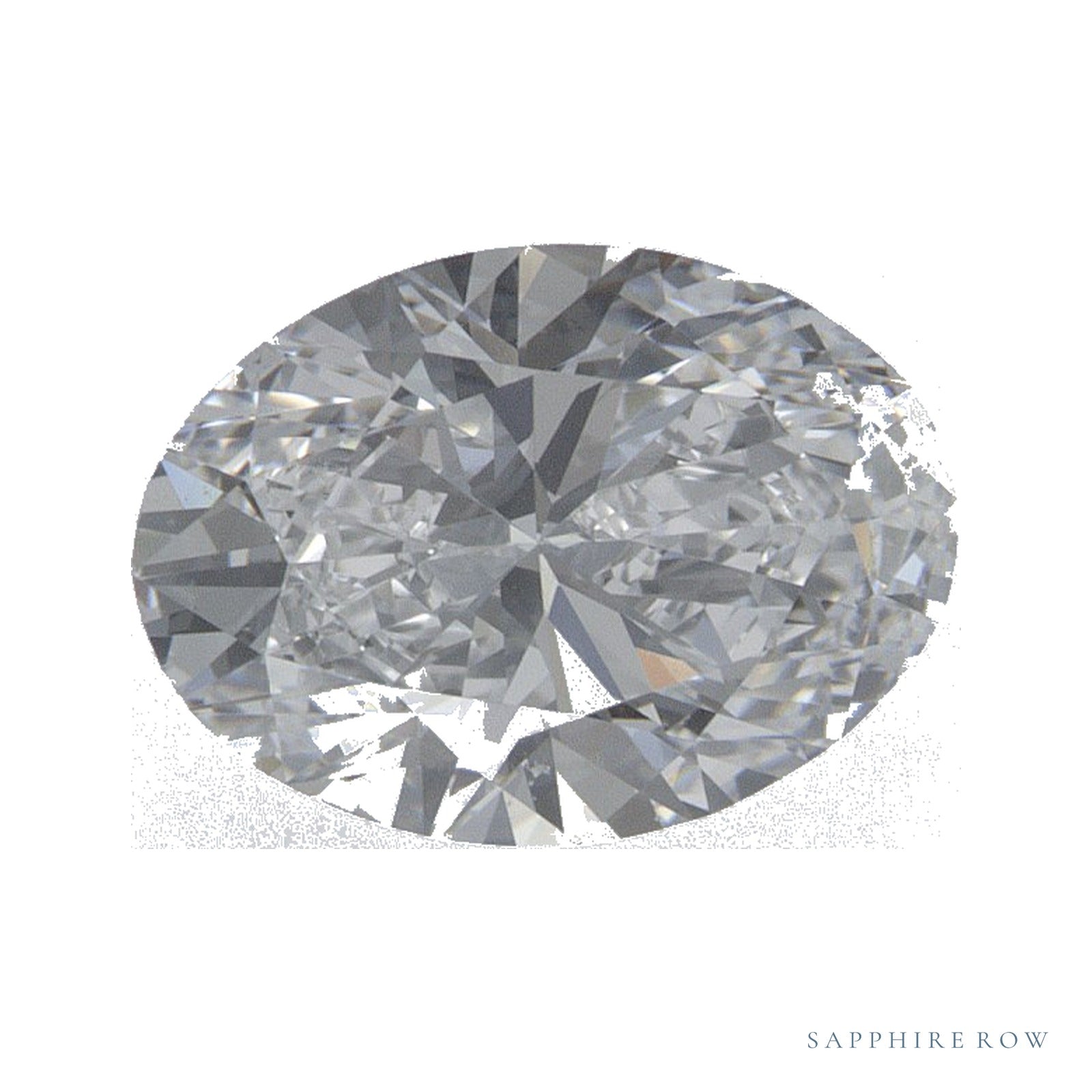 1.29 ct lab-grown diamond, oval cut | Sapphire Row · cut4
