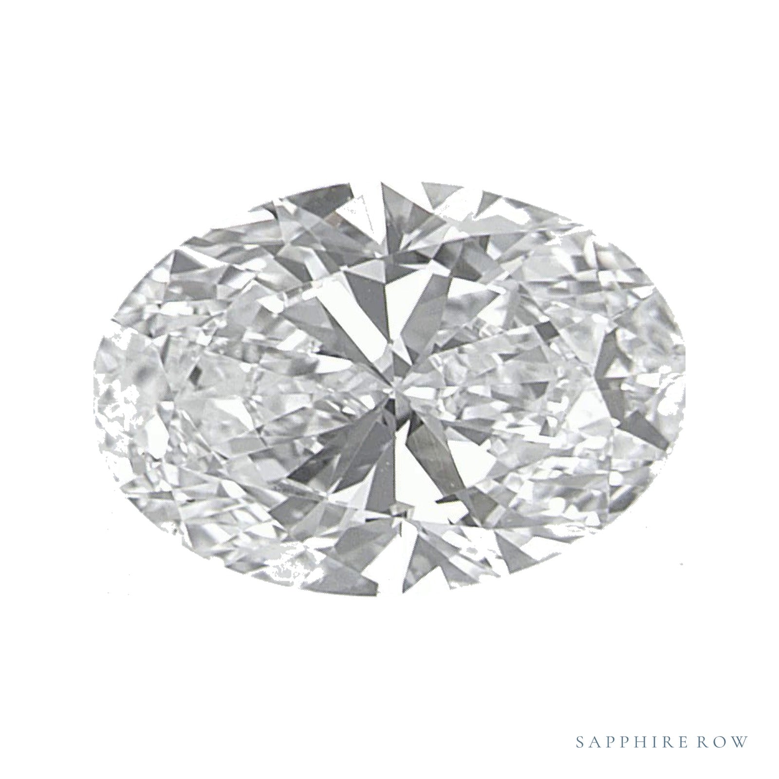 1.29 ct lab-grown diamond, oval cut | Sapphire Row · cut4
