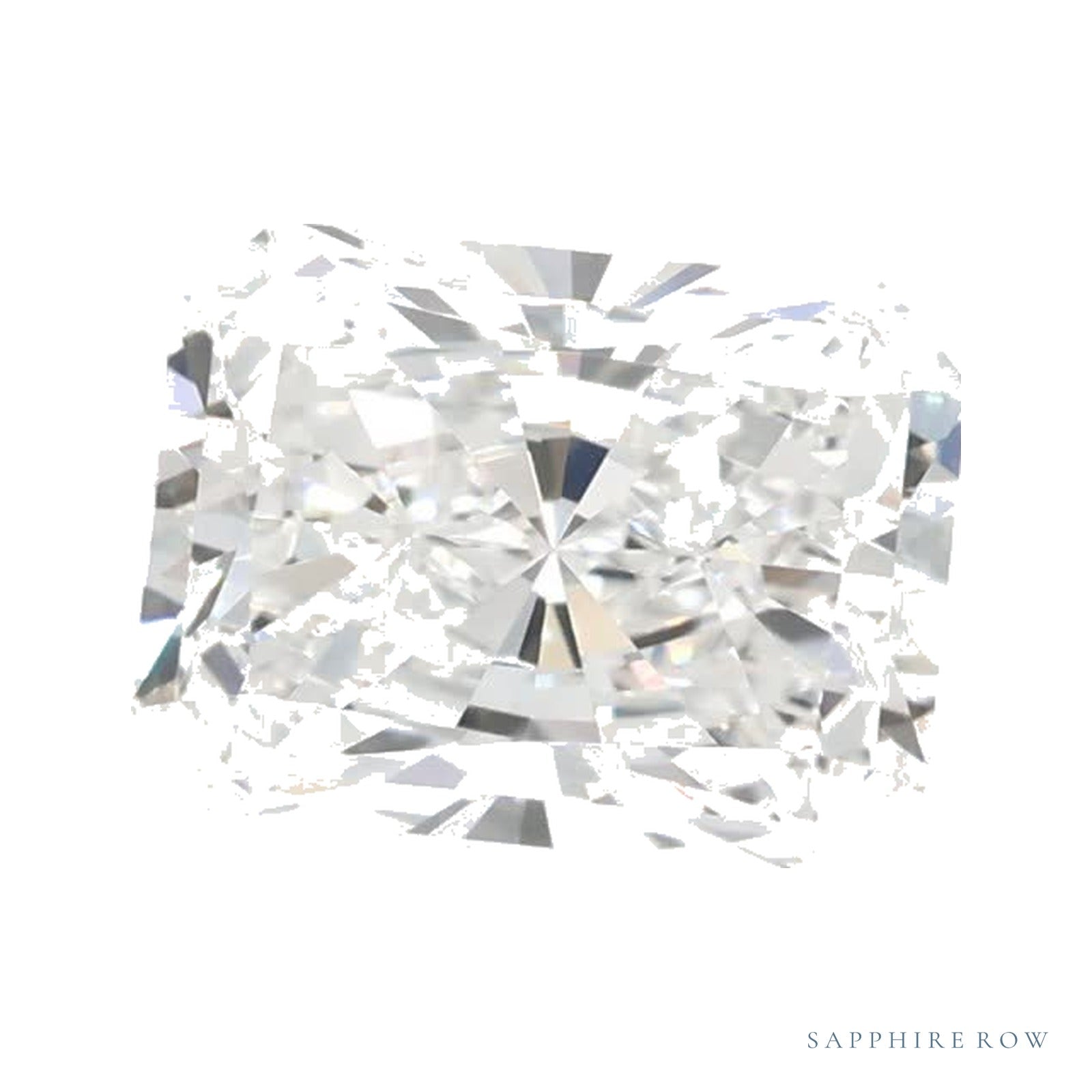 1.28 ct lab-grown diamond, radiant cut | Sapphire Row · cut4