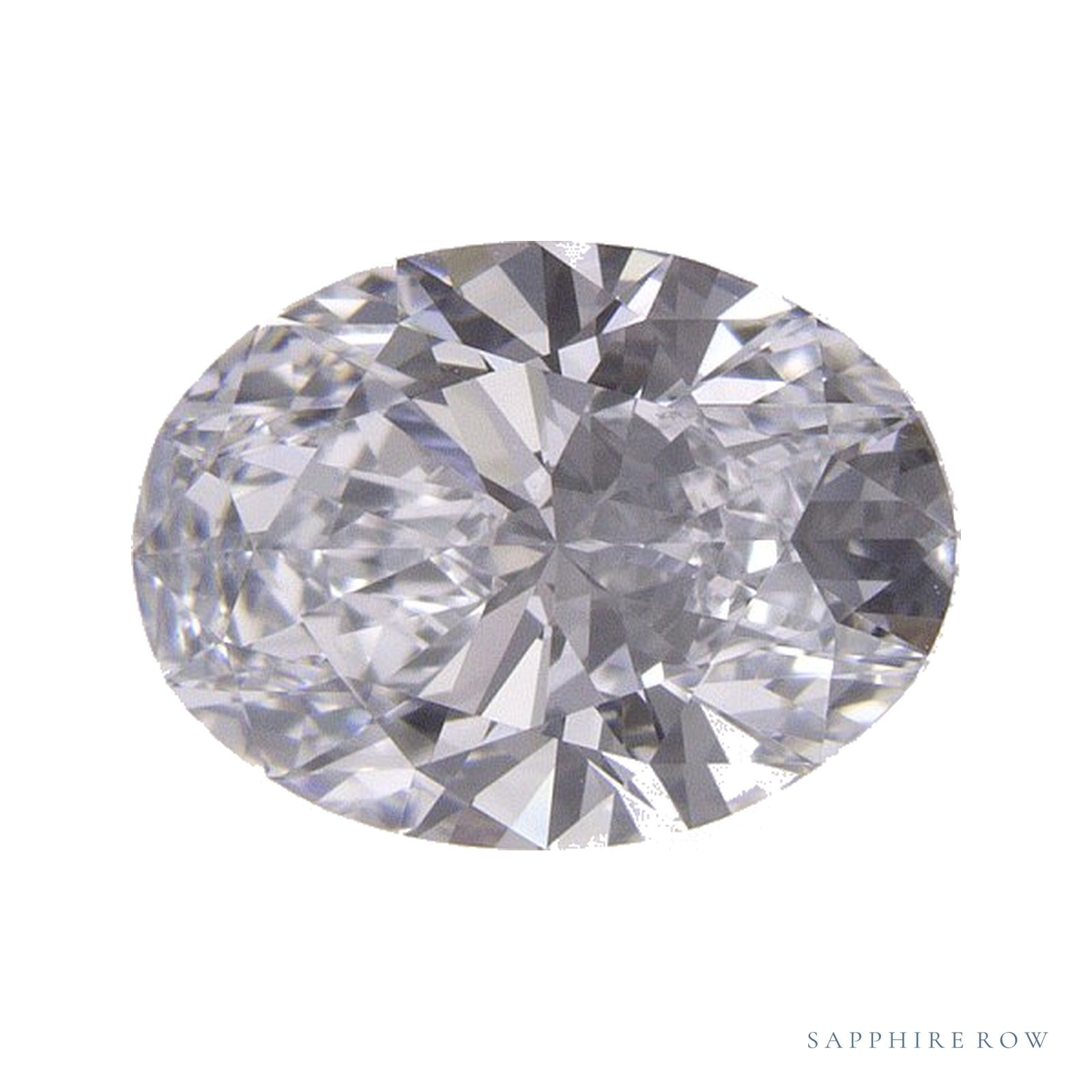 1.28 ct lab-grown diamond, oval cut | Sapphire Row · cut4
