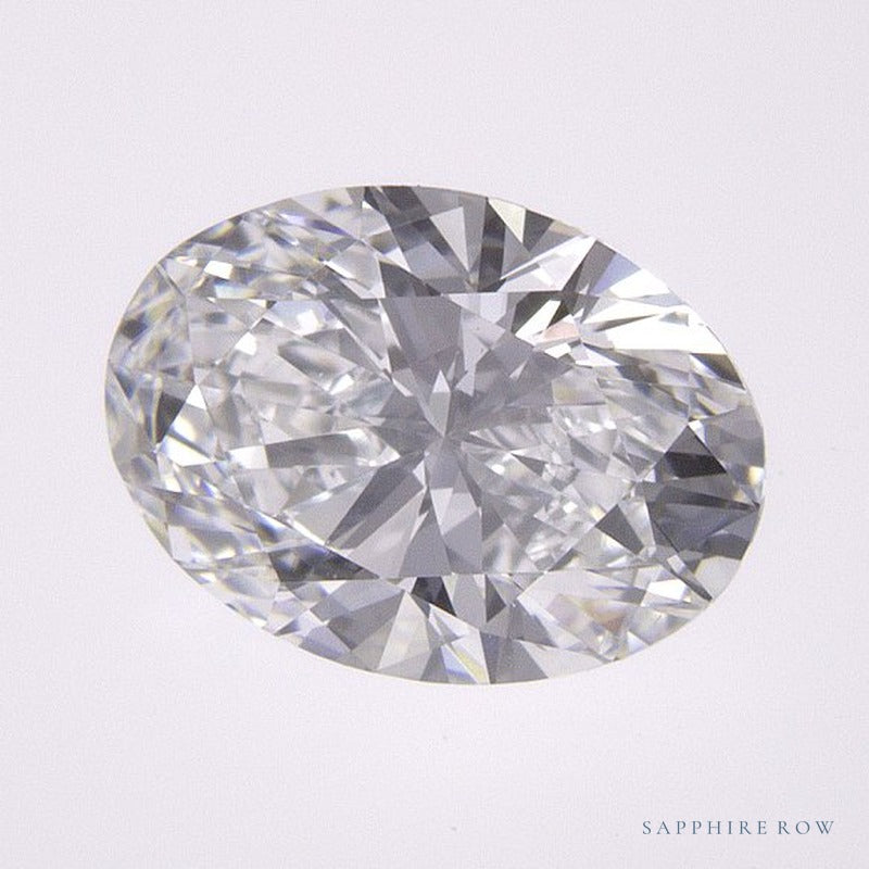 1.28 ct lab-grown diamond, oval cut | Sapphire Row · cut7