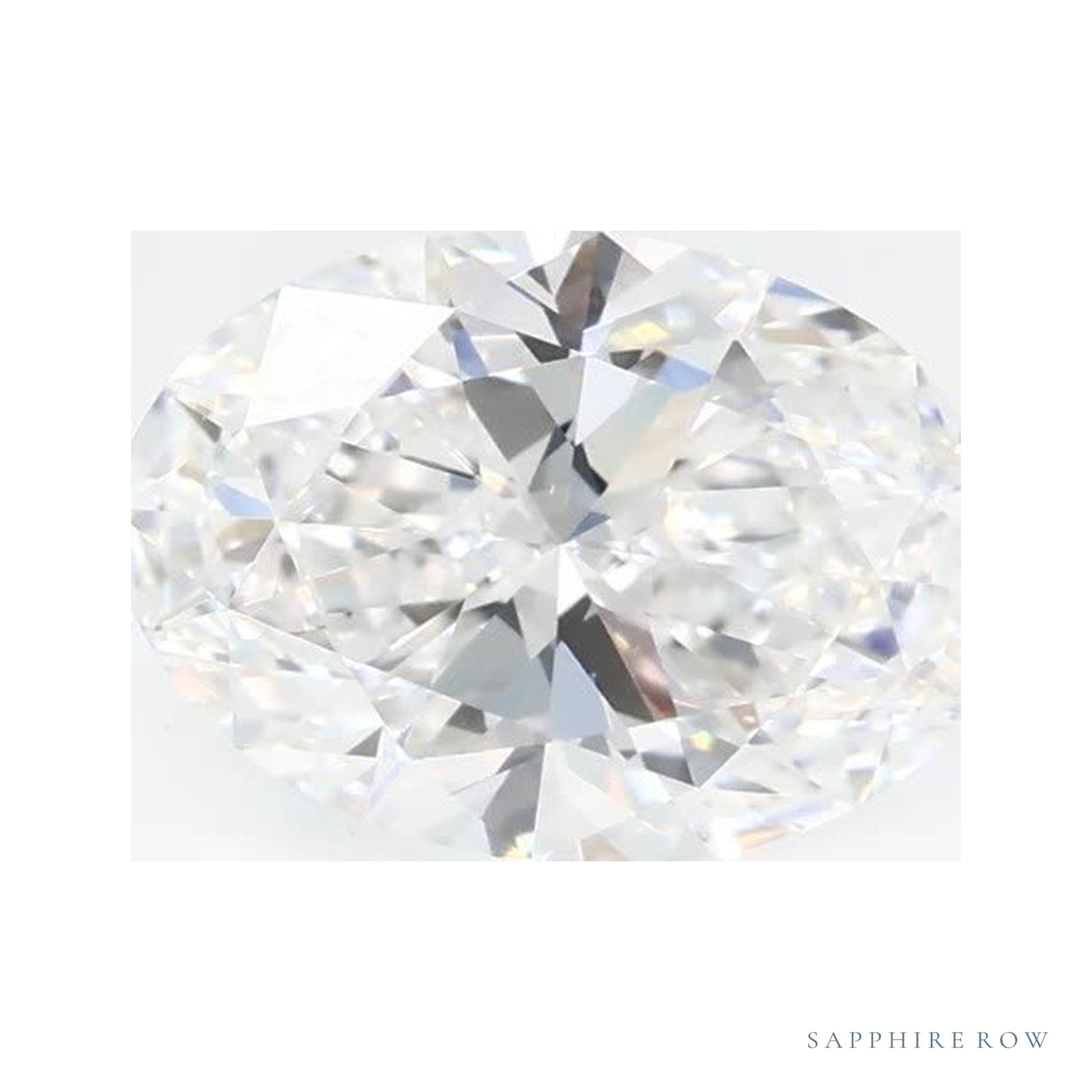 1.27 ct lab-grown diamond, oval cut | Sapphire Row · cut4