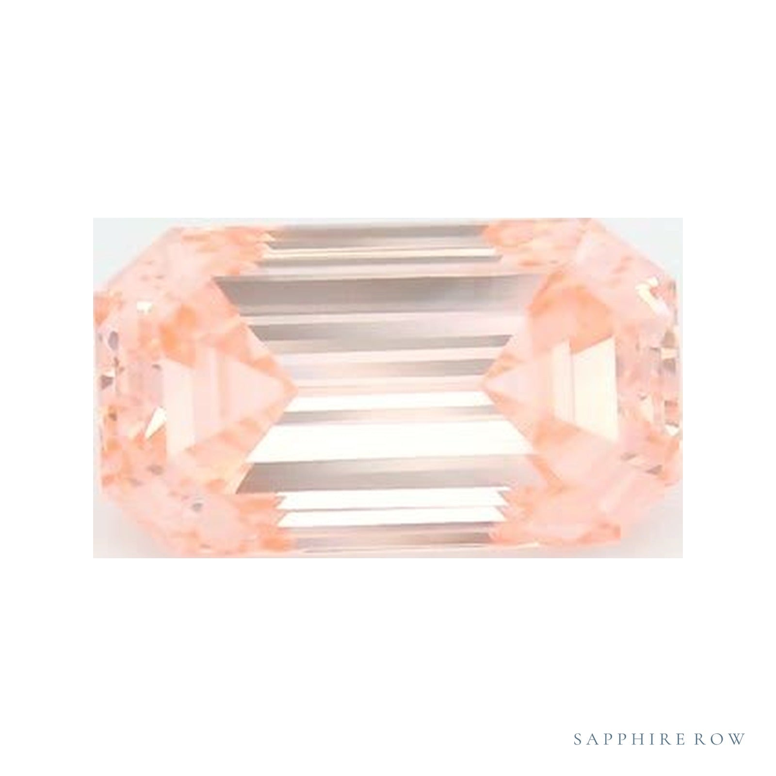 1.26 ct lab-grown fancy vivid pink diamond, emerald cut | Sapphire Row · cut4