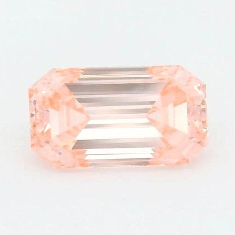 1.26 ct lab-grown fancy vivid pink diamond, emerald cut | Sapphire Row · cut7
