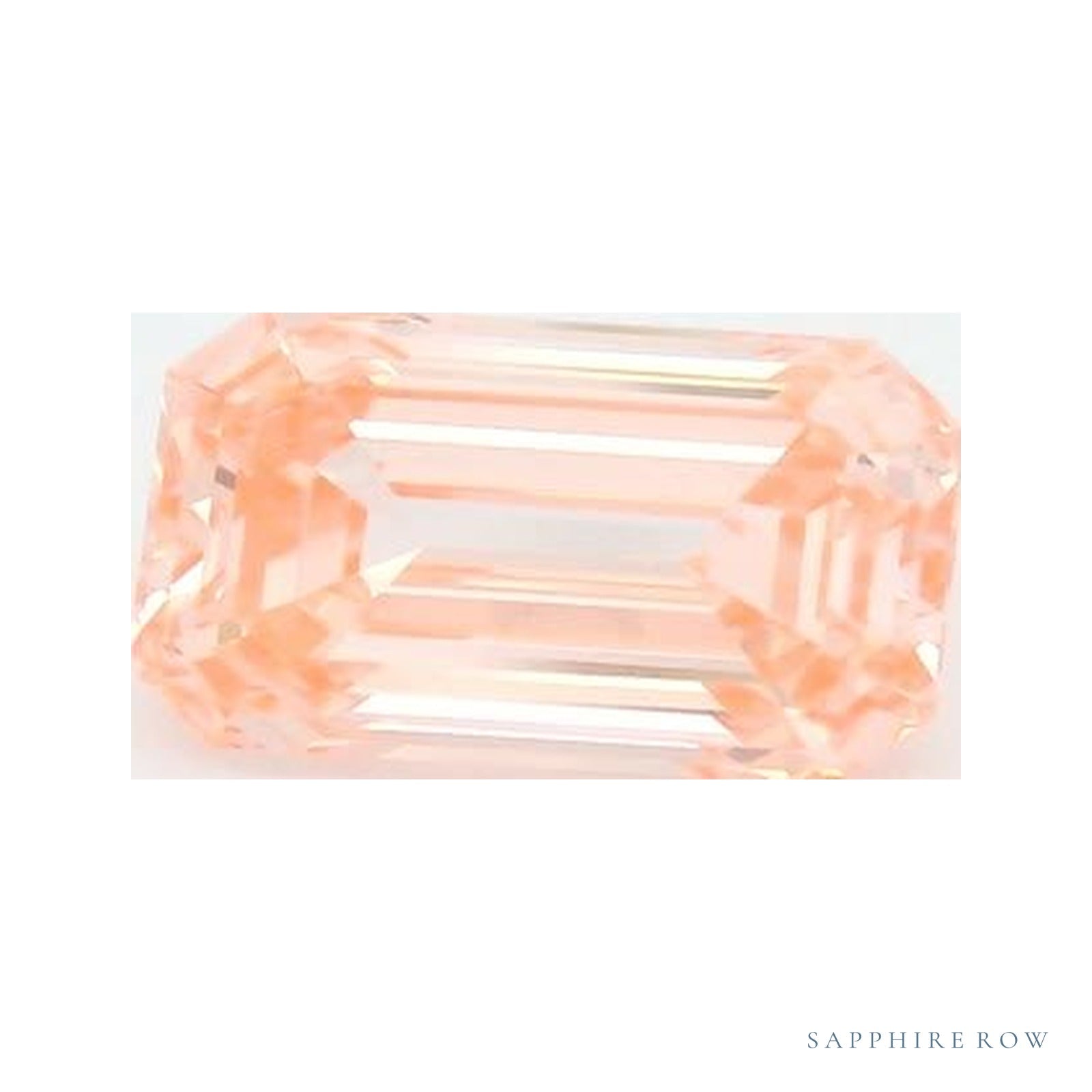 1.26 ct lab-grown fancy vivid pink diamond, emerald cut | Sapphire Row · cut4