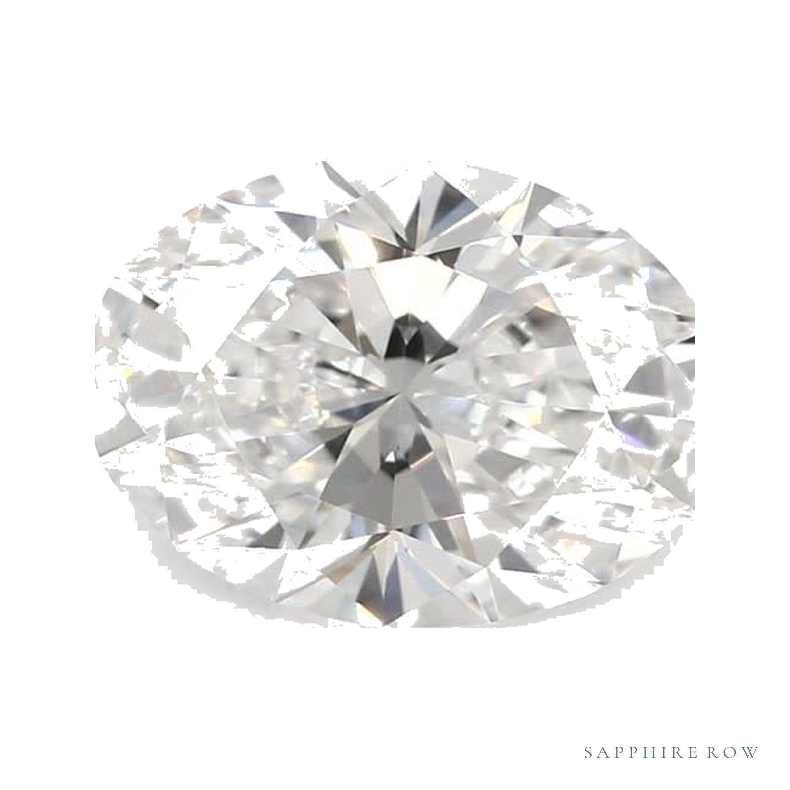 1.26 ct lab-grown diamond, oval cut | Sapphire Row · cut4