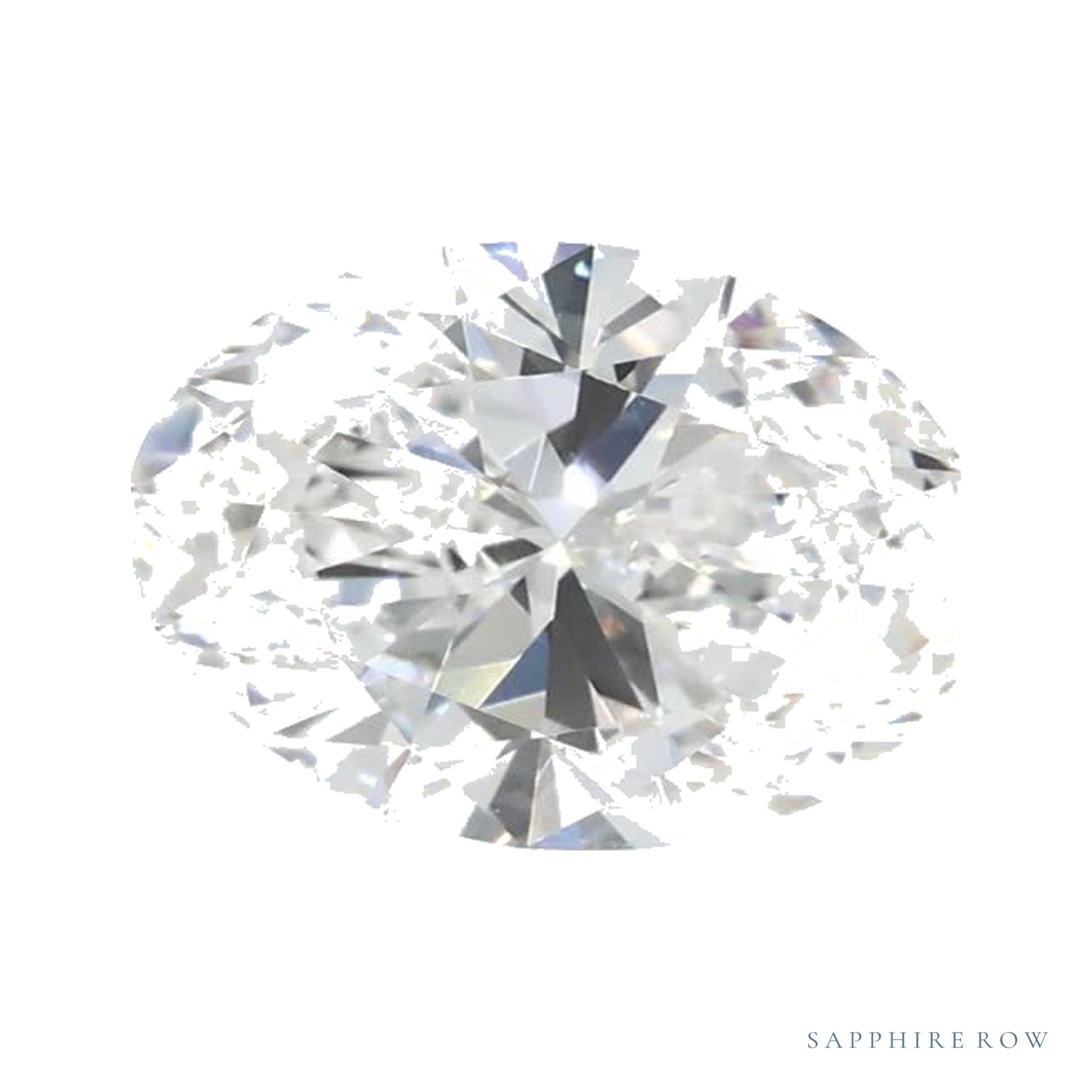 1.26 ct lab-grown diamond, oval cut | Sapphire Row · cut4