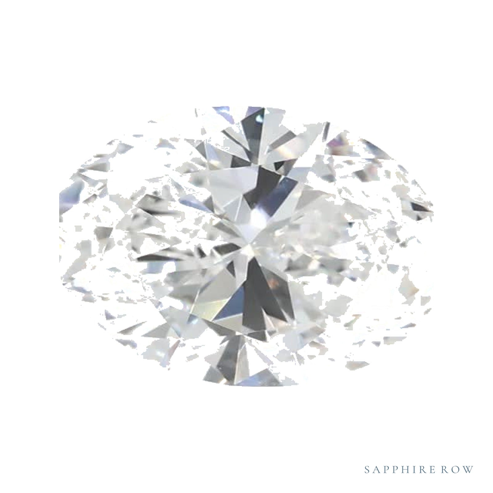 1.26 ct lab-grown diamond, oval cut | Sapphire Row · cut4