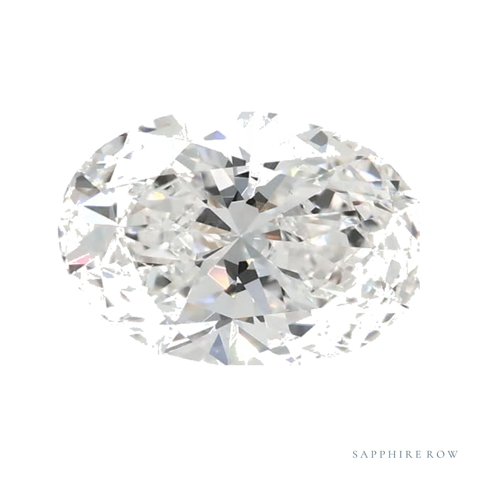 1.25 ct lab-grown diamond, oval cut | Sapphire Row · cut4