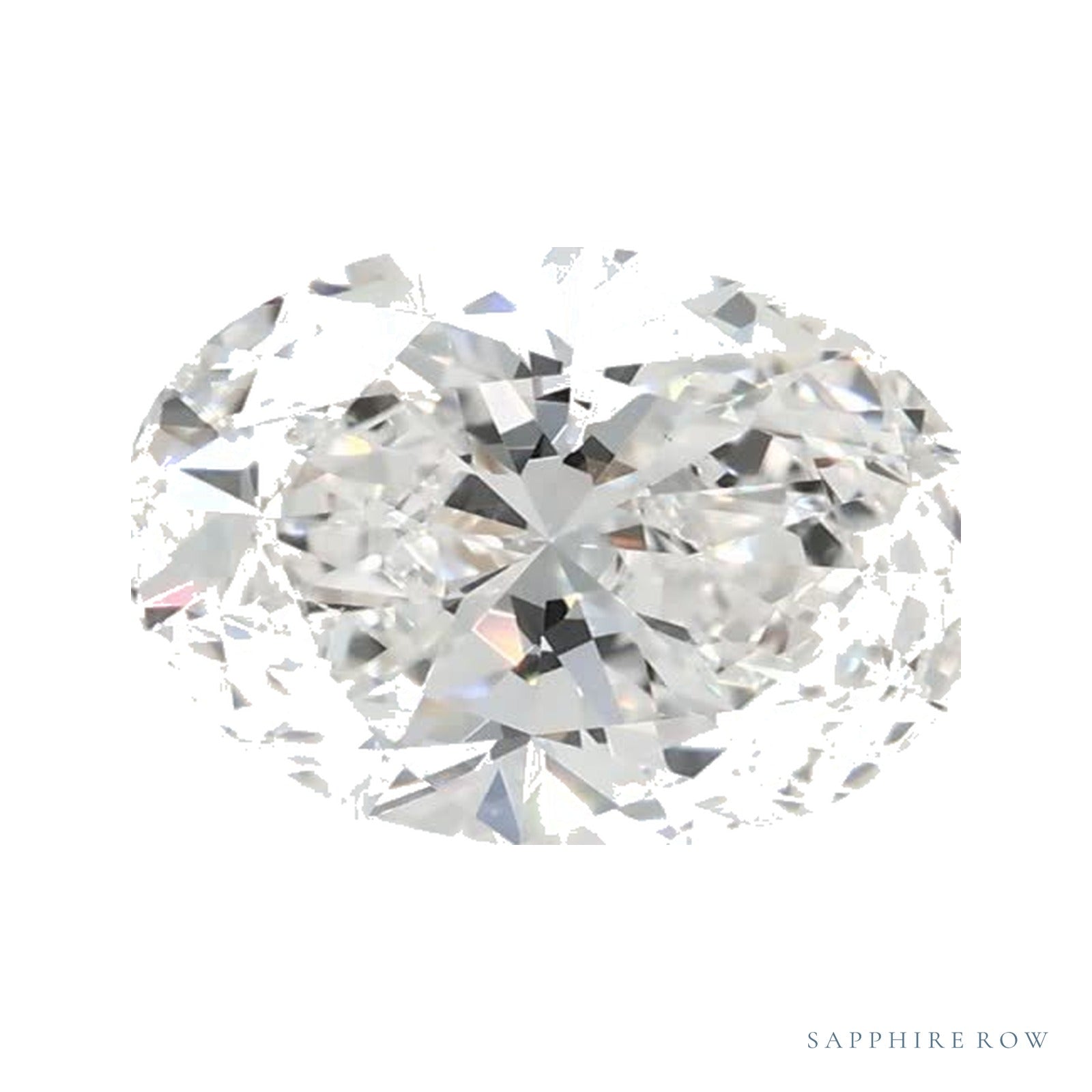 1.25 ct lab-grown diamond, oval cut | Sapphire Row · cut4