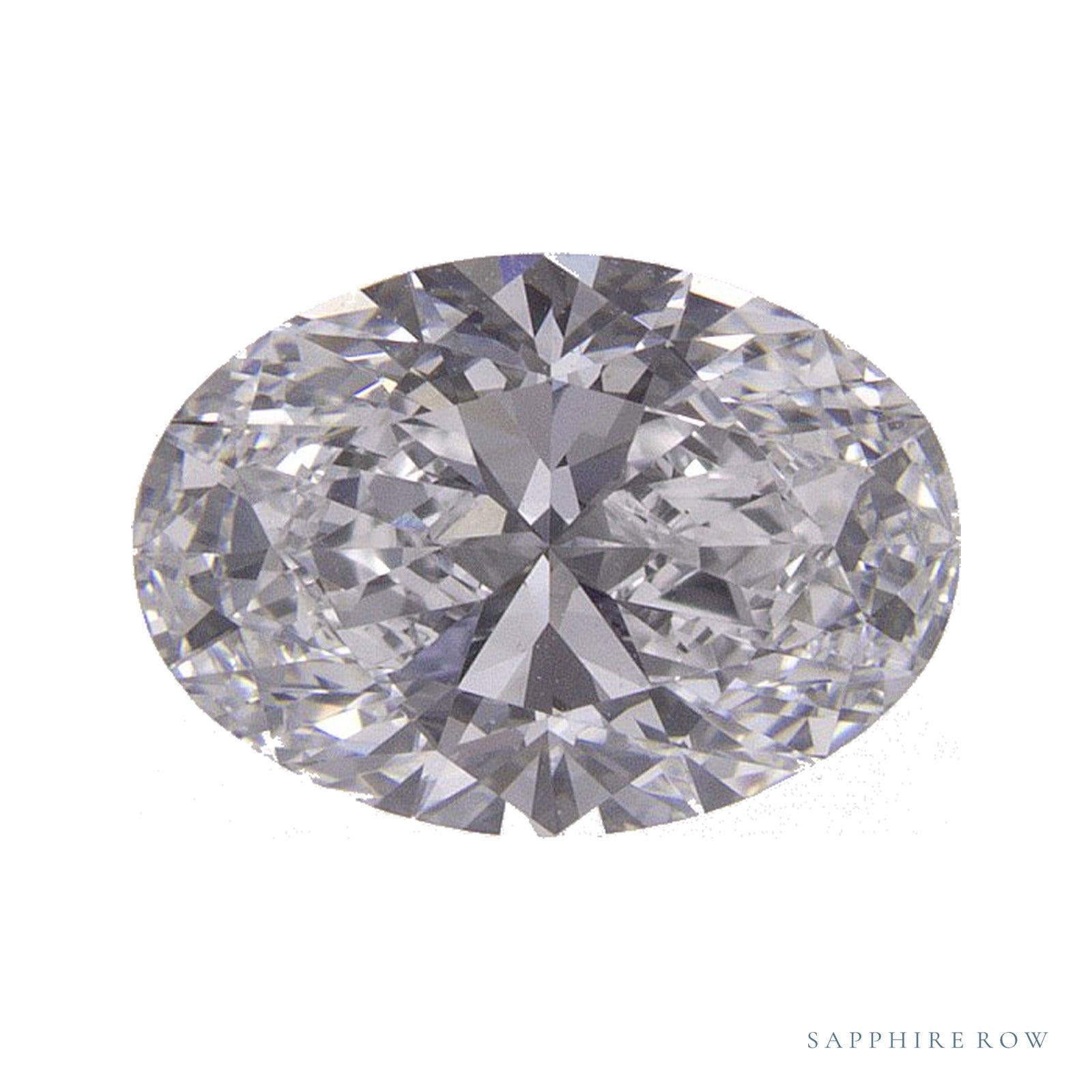 1.25 ct lab-grown diamond, oval cut | Sapphire Row · cut4