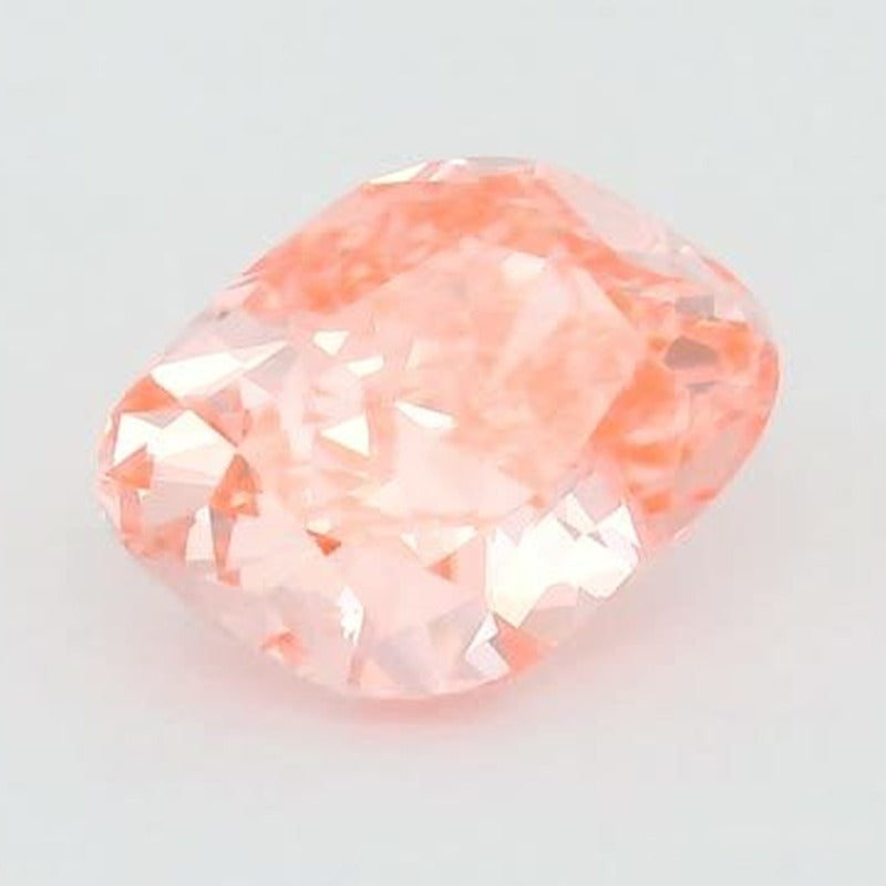 1.24 ct lab-grown fancy vivid pink diamond, elongated cushion cut | Sapphire Row · cut7