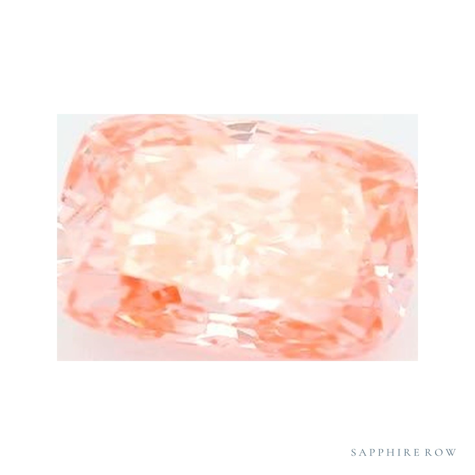 1.24 ct lab-grown fancy vivid pink diamond, elongated cushion cut | Sapphire Row · cut4