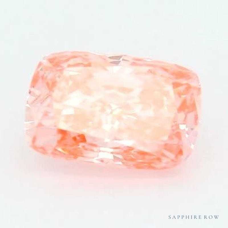 1.24 ct lab-grown fancy vivid pink diamond, elongated cushion cut | Sapphire Row · cut7